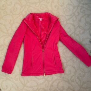 Lilly Pulitzer Fleece Full Zip Hot Pink - XS